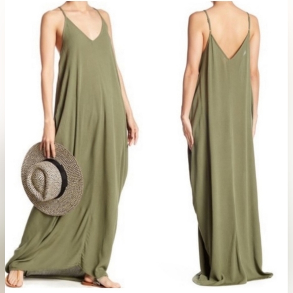 008 -NEW! Most Fabulous Boho V-Neck Cami Summer Maxi Dress w/adjustable straps - Picture 15 of 16